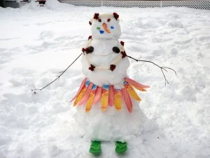 Snowman in Lacey Snowman in Lacey