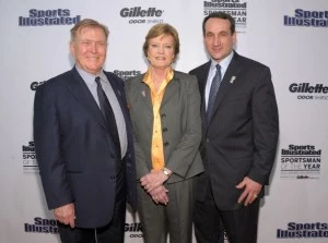 Time Inc Sports Group editor Terry McDonell with 2011 Sports Illustrated Sportswoman and Sportsman of the Year, College Basketball coaches Pat Summit and Mike Krzyzewski attend the 2011 Sports Illustrated Sportsman of the Year award presentation Time Inc Sports Group editor Terry McDonell with 2011 Sports Illustrated Sportswoman and Sportsman of the Year, College Basketball coaches Pat Summit and Mike Krzyzewski attend the 2011 Sports Illustrated Sportsman of the Year award presentation