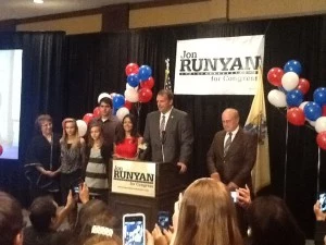 Representative Jon Runyan on election night Representative Jon Runyan on election night
