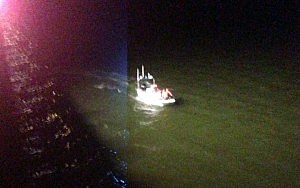 Toms River Police boat during rescue Toms River Police boat during rescue