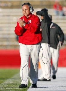 Head coach Kyle Flood of the Rutgers Scarlet Knights Head coach Kyle Flood of the Rutgers Scarlet Knights