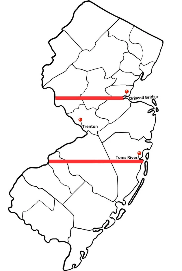 Central Jersey Map
